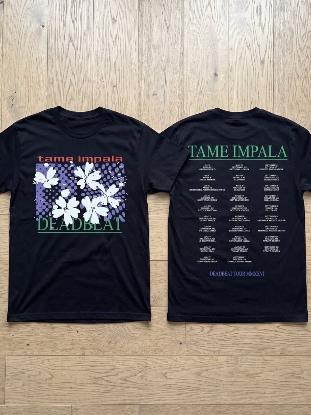 Tame Impala With Djo Deadbeat Tour 2026 Flower T-Shirt